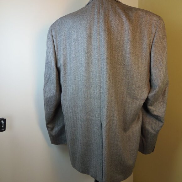 Vintage Lauren Ralph Lauren Herringbone Tweek 48R Wool Sports Coat Collectible - Picture 11 of 11